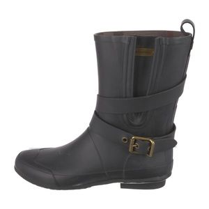 Burberry rubber printed rain boots
